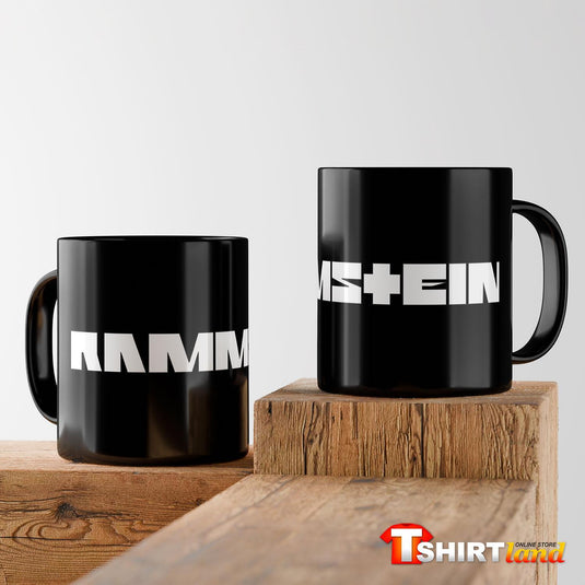 Cană neagră din ceramică Rammstein