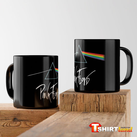 Cana ceramică neagră Pink Floyd 2
