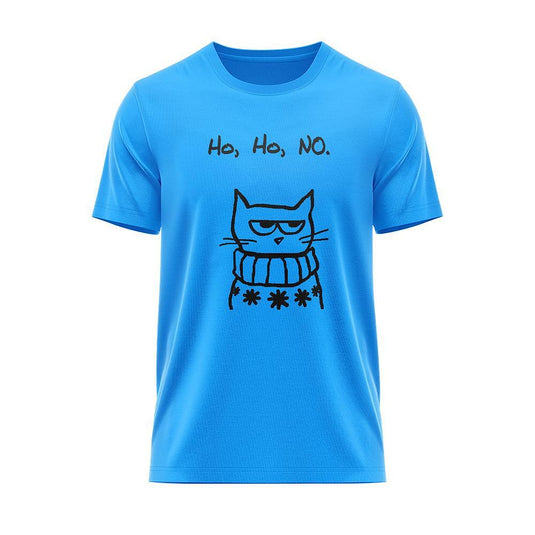 Тениска Christmas Mad Cat Ho, Ho, No CHR_44