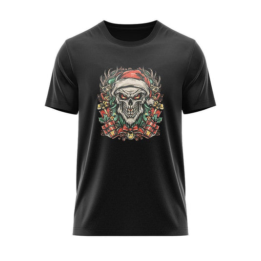 Тениска Skull Santa with Present CHR_18