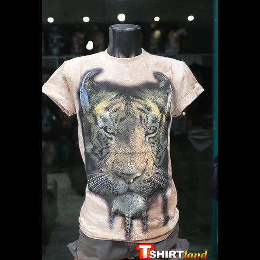 3D Тениска Тигър със Слушалки