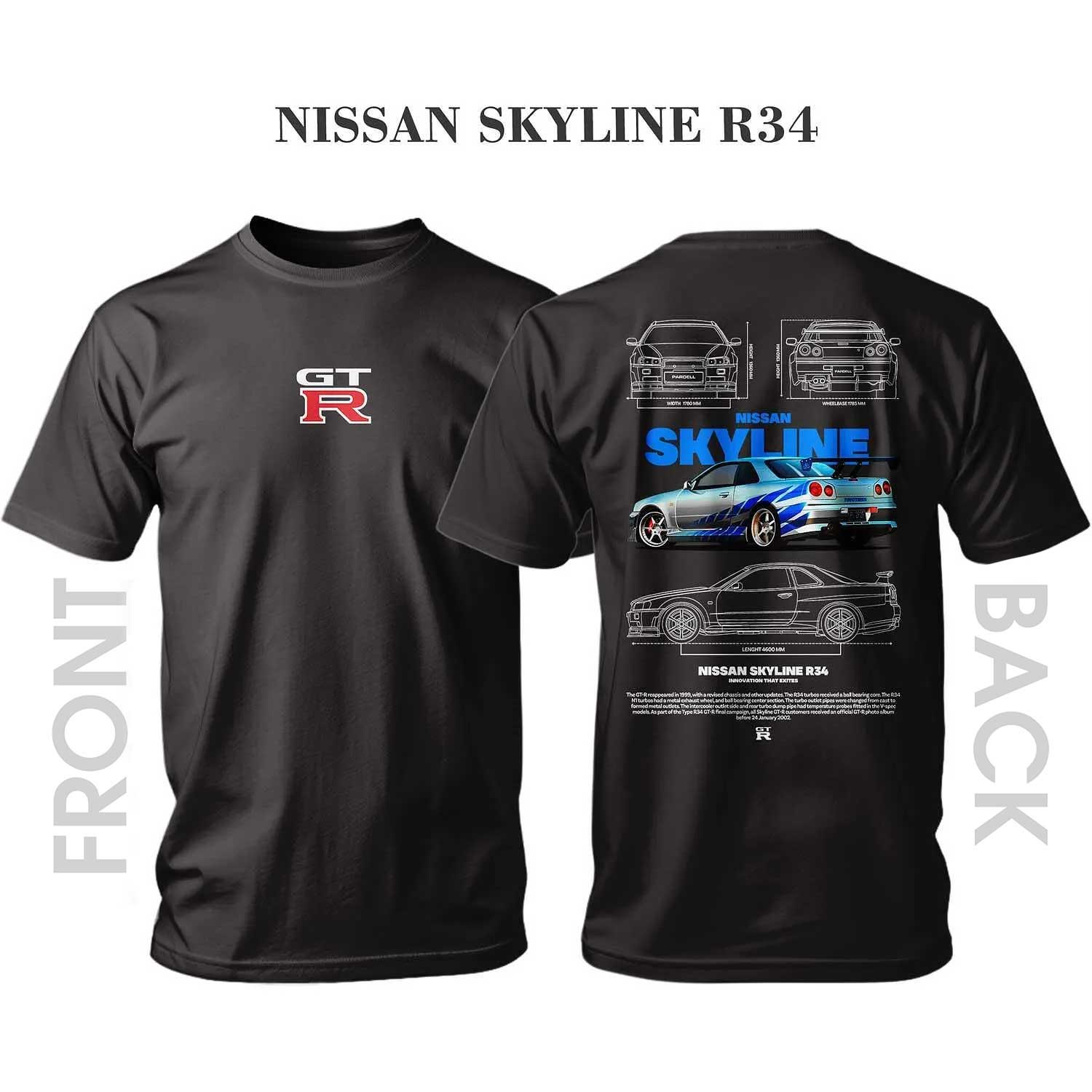 Тениска NISSAN SKYLINE R34