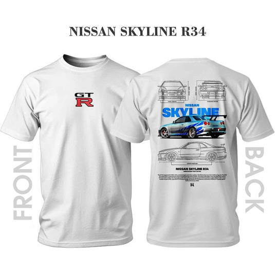Тениска NISSAN SKYLINE R34