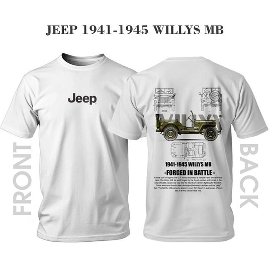 Тениска JEEP 1941-1945 WILLYS MB FORGED IN BATTLE