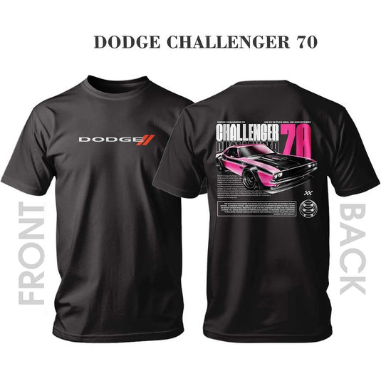 Тениска BLACK PINK DODGE CHALLENGER 70