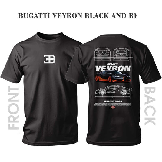 Тениска BUGATTI VEYRON BLACK AND RED
