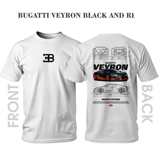 Тениска BUGATTI VEYRON BLACK AND RED