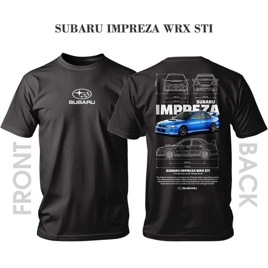 Тениска BLUE SUBARU IMPREZA WRX STI