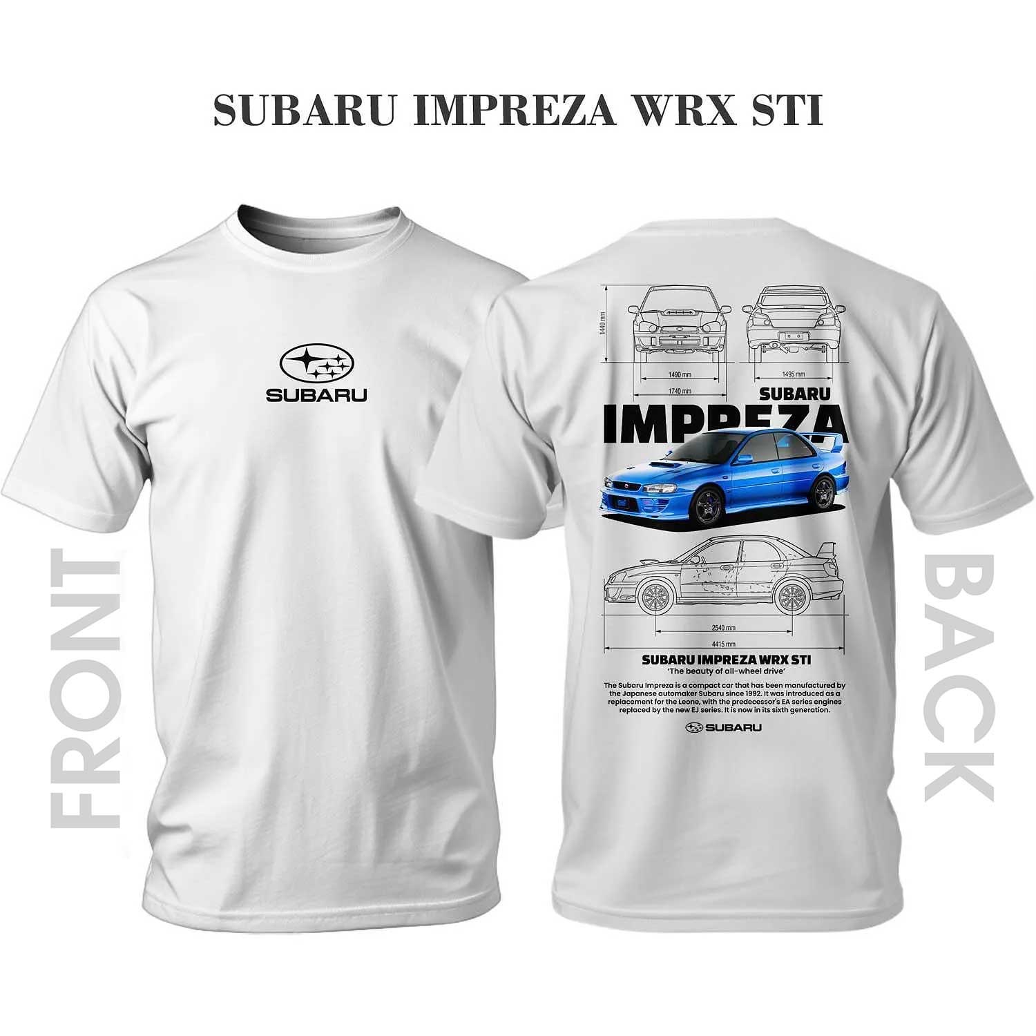 T-shirt BLUE SUBARU IMPREZA WRX STI