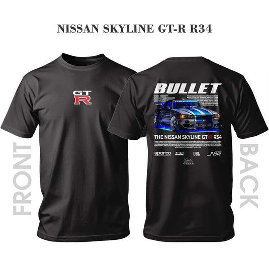 Тениска NISSAN SKYLINE GT-R R34 BULLET