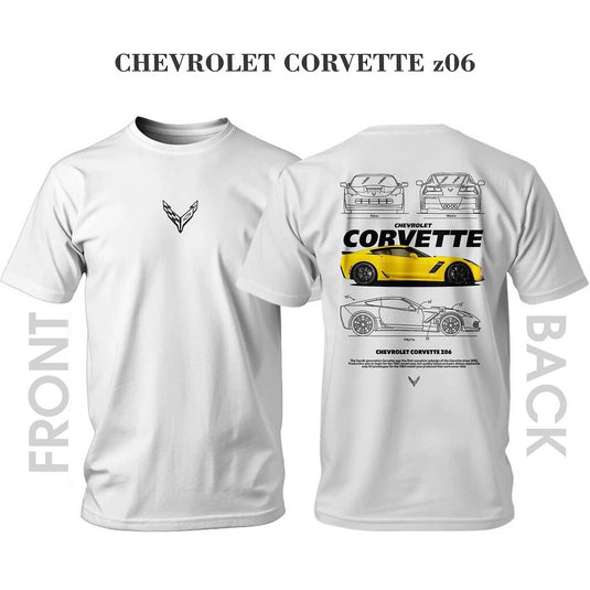 Тениска YELLOW CHEVROLET CORVETTE Z06