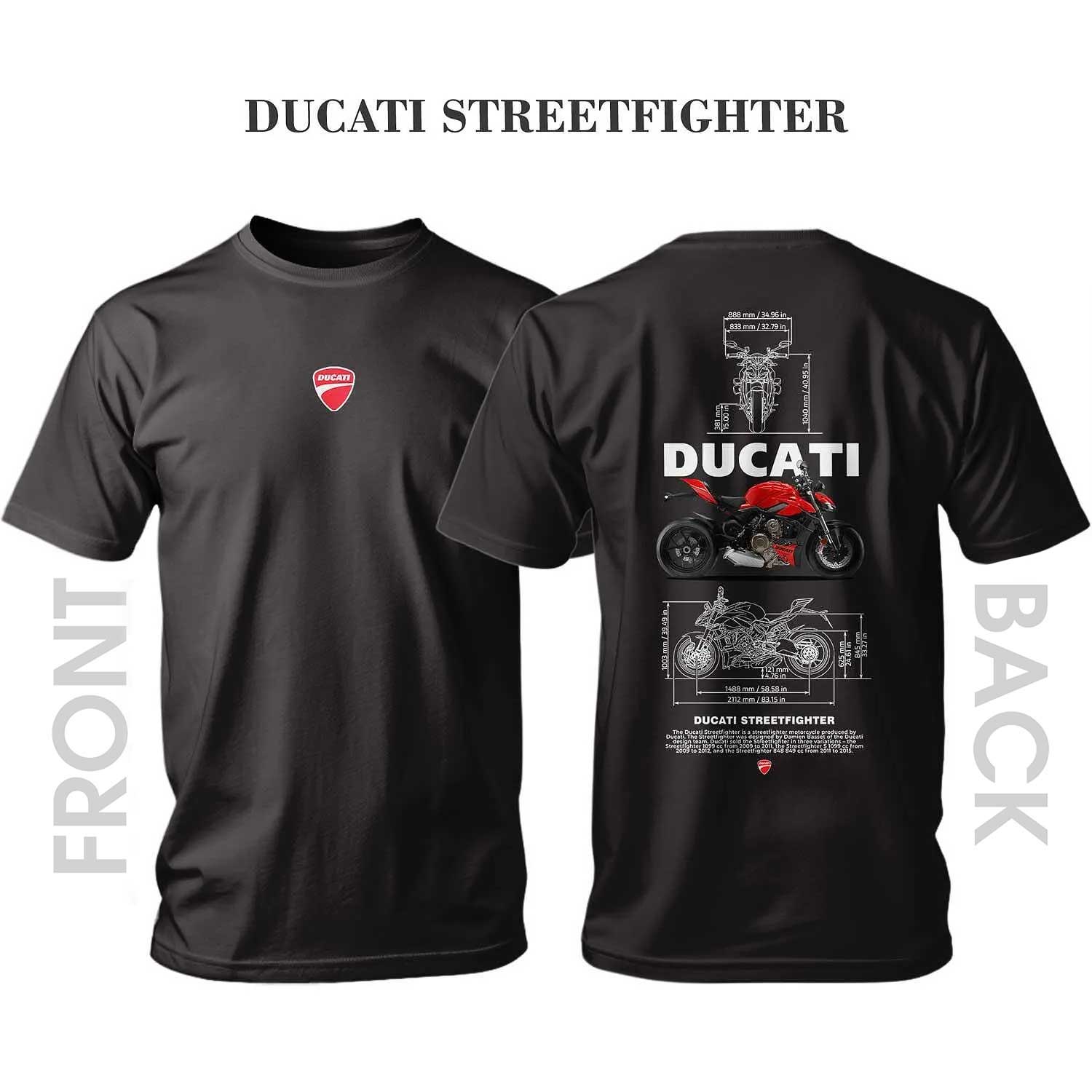 T-shirt RED/BLACK Ducati Streetfighter