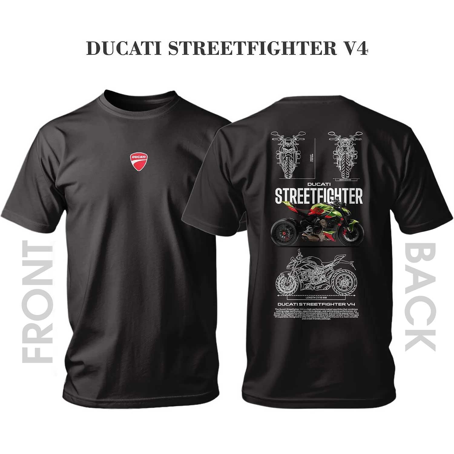 T-shirt GREEN/RED Ducati Streetfighter