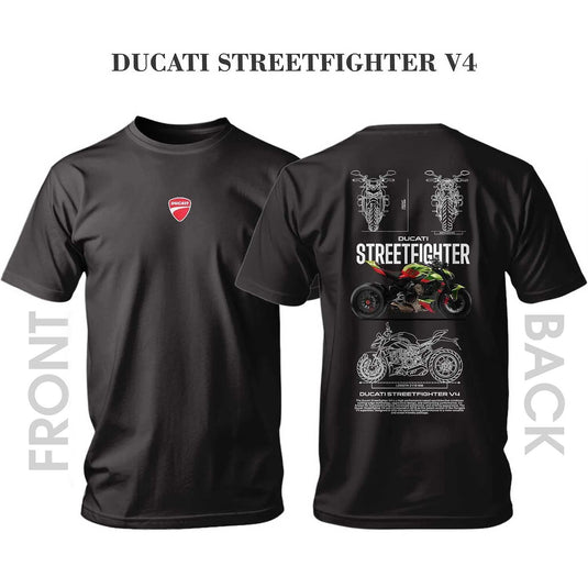Тениска GREEN/RED Ducati Streetfighter