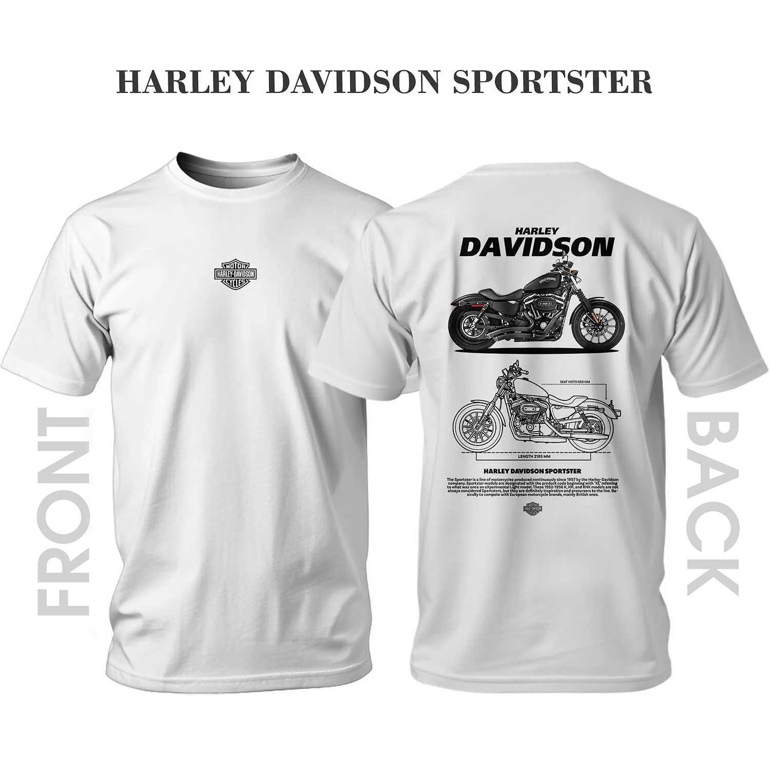 T-shirt BLACK HARLEY DAVIDSON SPORTSTER