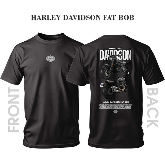 Тениска BLACK HARLEY DAVIDSON FAT BOB