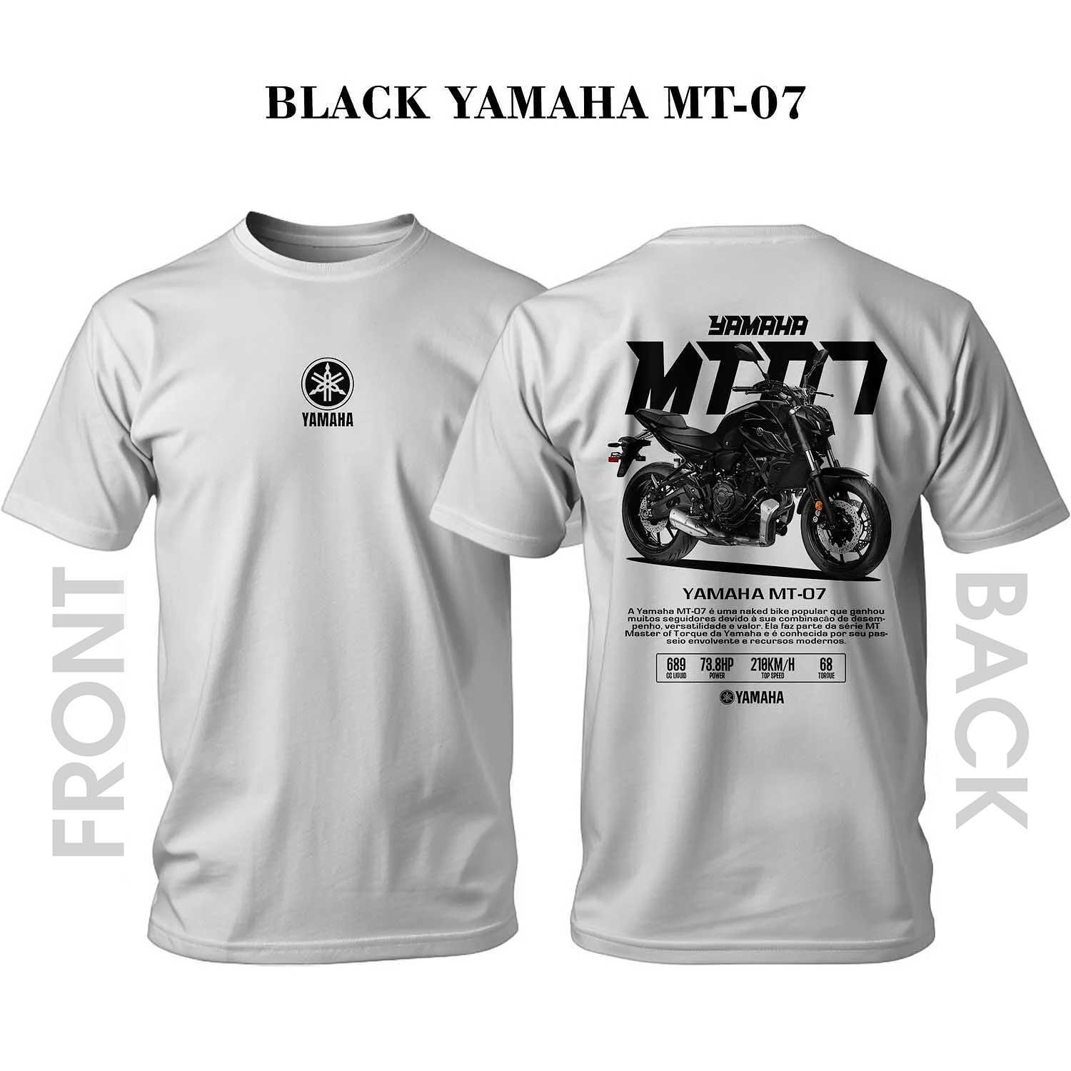 T-shirt YAMAHA BLACK MT-07