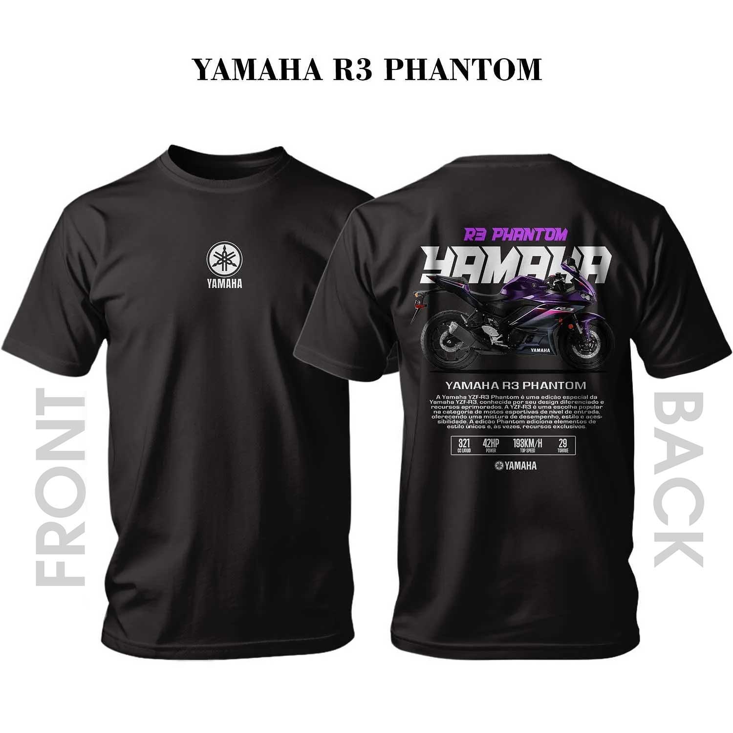 T-shirt YAMAHA PURPLE YZF-R3 PHANTOM