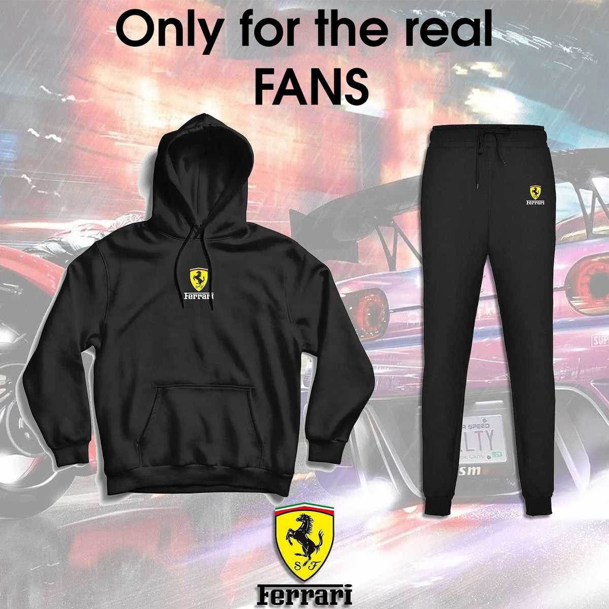 FERRARI Sweatshirt and Sweatpants Set