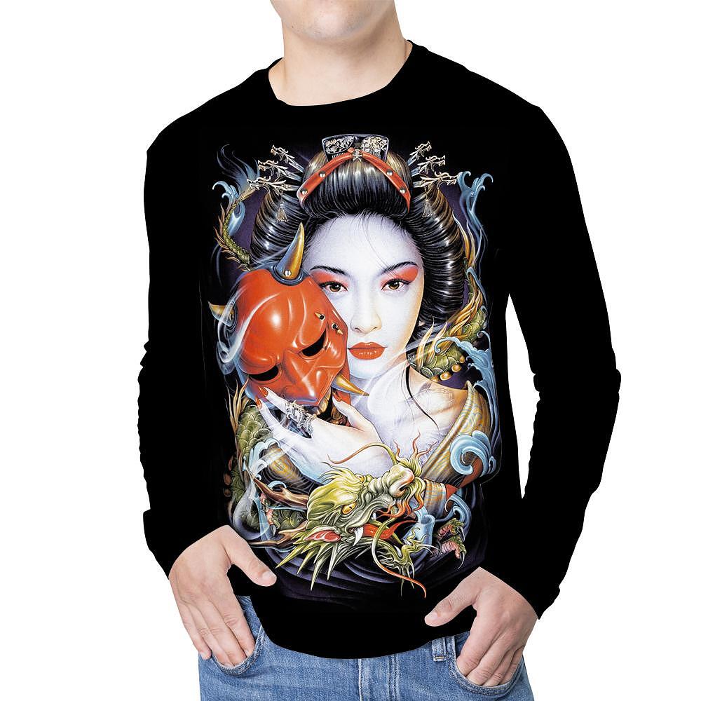 Блуза с дълъг ръкав Demon Dragon Geisha 4D-07