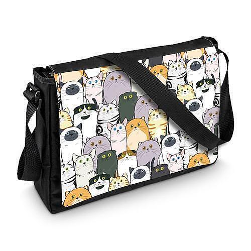Shoulder Bag Abstract Big Kittens