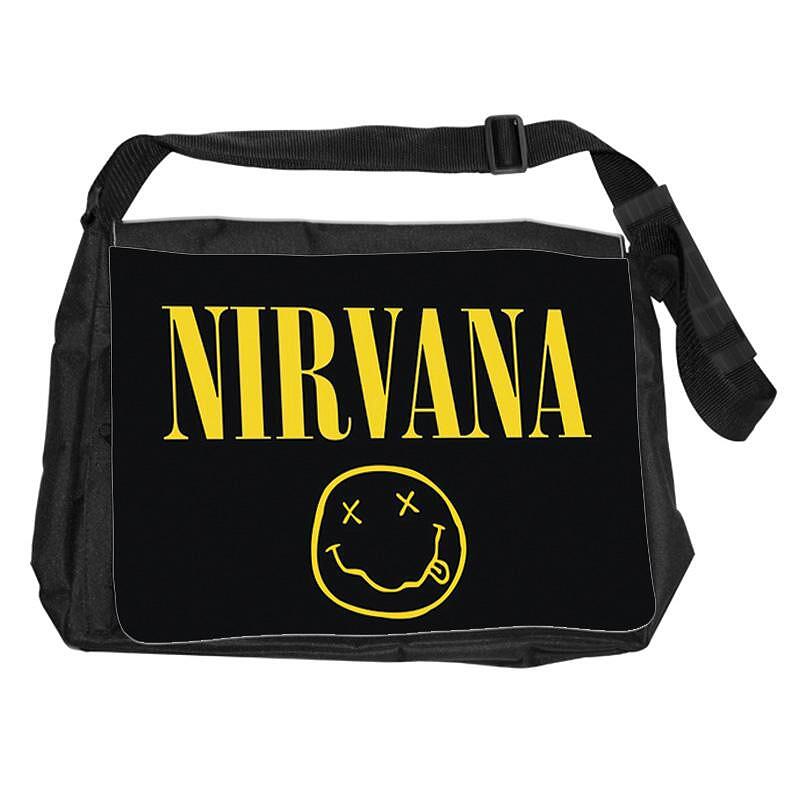Music Life Shoulder Bag - Nirvana Smiley Face Classic Logo