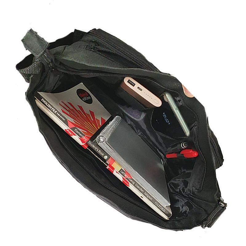Shoulder Bag Vintage Art Cassette Player - Multicolor Drawing