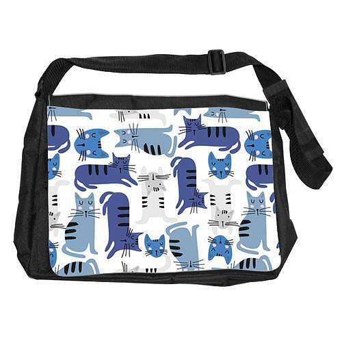 Big Blue Kittens Shoulder Bag