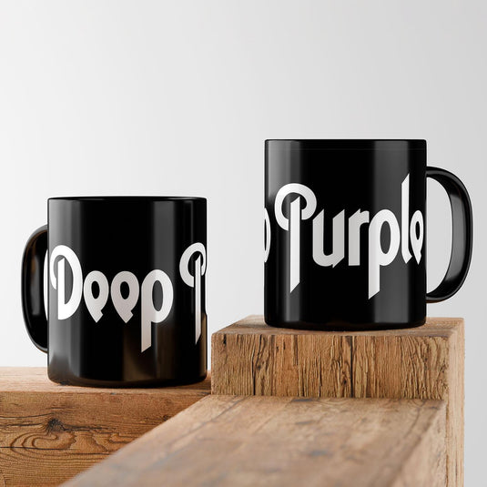 Черна керамична чаша Deep Purple