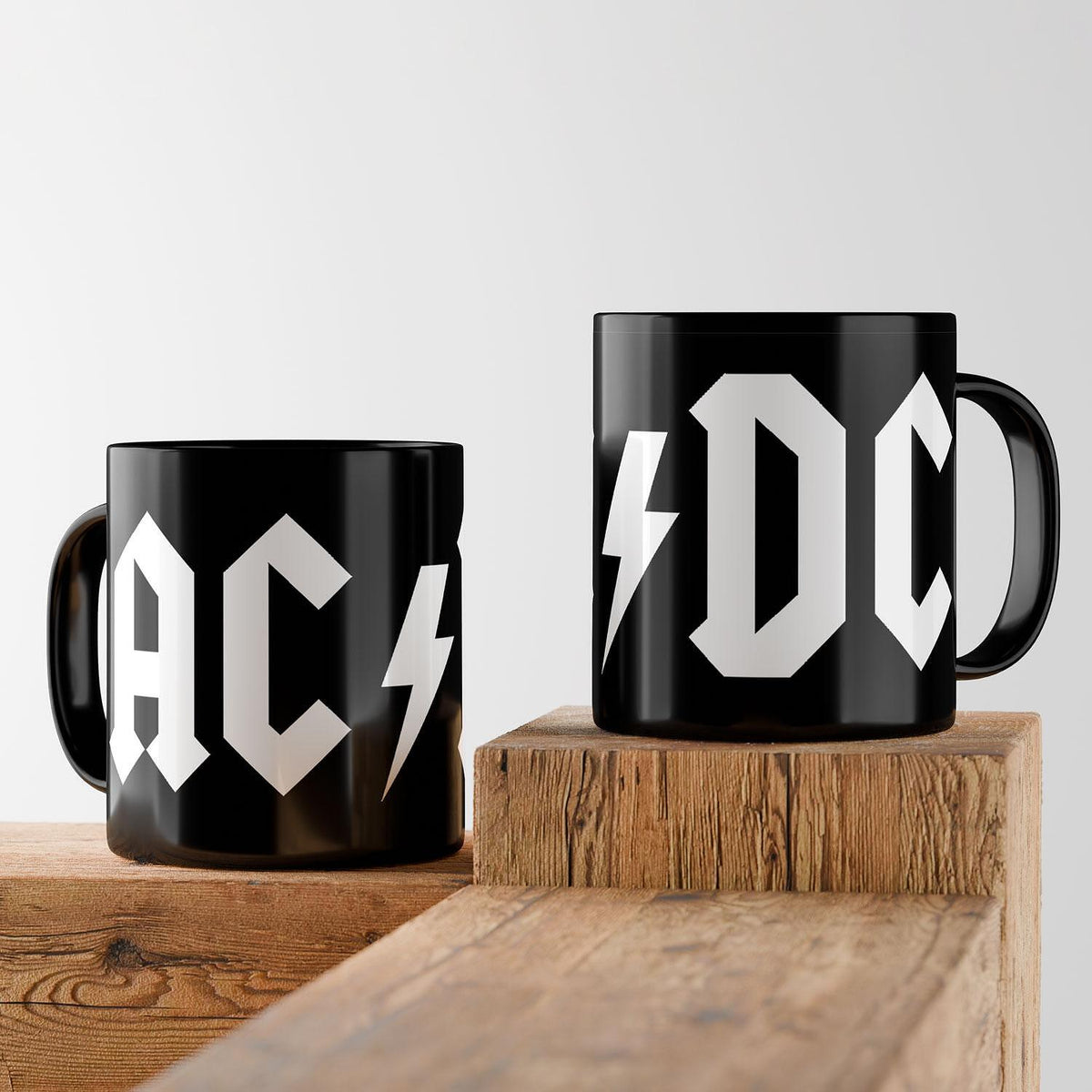 Black ceramic mug AC/DC