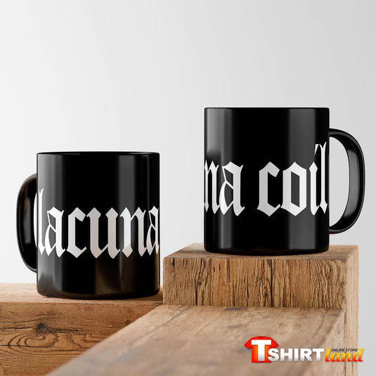 Черна керамична чаша Lacuna Coil