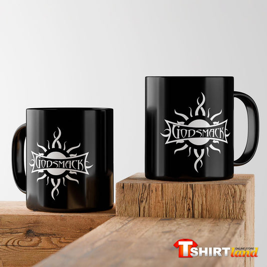 Черна керамична чаша Godsmack Sun Logo