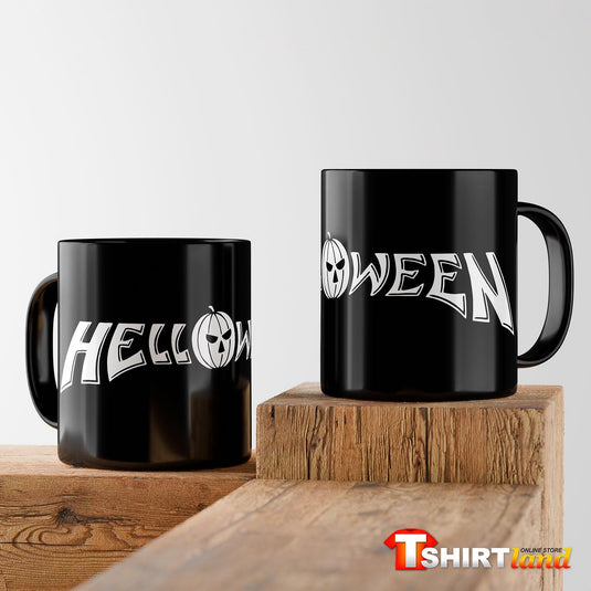 Черна керамична чаша Helloween