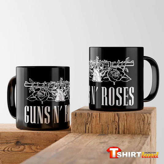 Черна керамична чаша Guns'N'Roses Guns