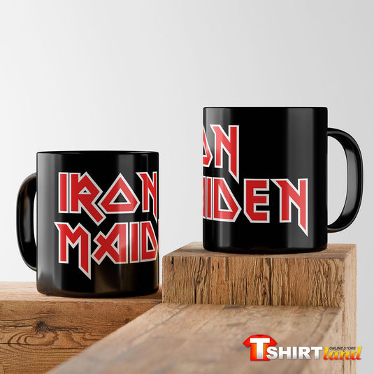 Черна керамична чаша Iron Maiden