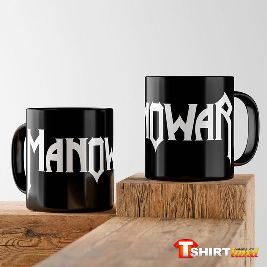 Черна керамична чаша Manowar