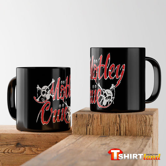 Черна керамична чаша Motley Crue