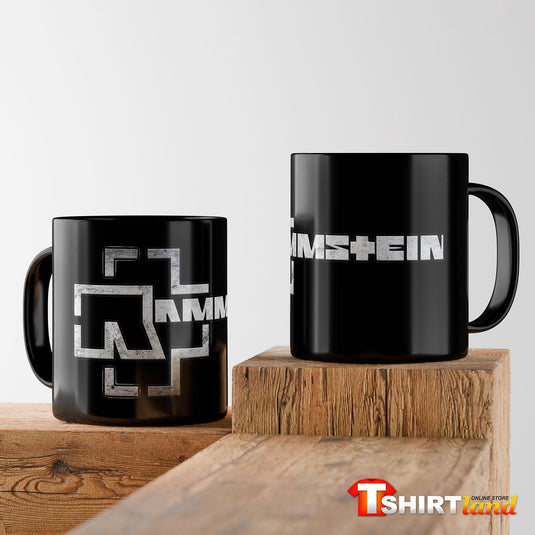 Черна керамична чаша Rammstein Logo