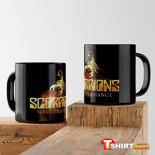 Черна керамична чаша Scorpions Wind Of Change