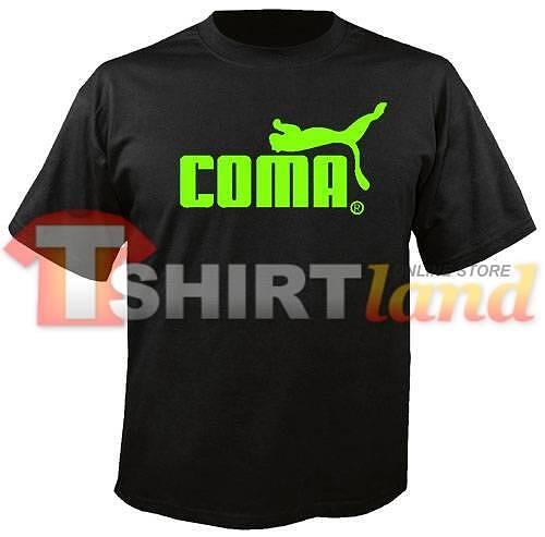 Тениска Coma (зелена щампа)