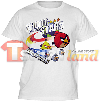 Kids' T-shirt Angry Birds - Shoot for the Stars