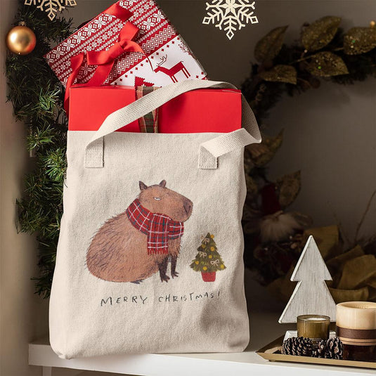 Еко Торба Merry Christmas Capybara Mood ( ПОДАРЪК КЪМ ПОРЪЧКИ НАД 70 ЛЕВА ОТ КАТЕГОРИЯ КОЛЕДА )