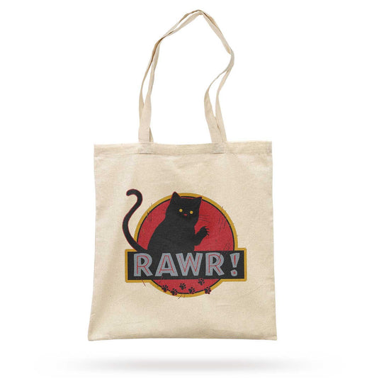 Еко Торба Rawr Черно Коте