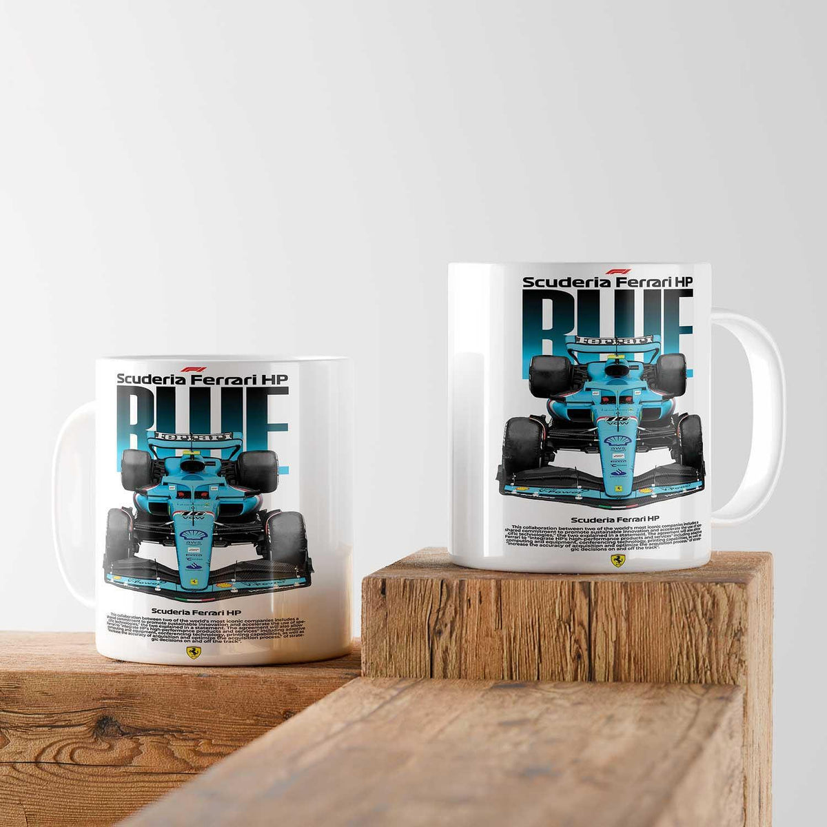 Ceramic Mug FORMULA 1/ F1 BLUE SCUDERIA FERRARI HP