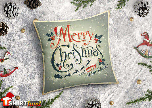 Коледна Възглавничка "Щастлива Коледа"