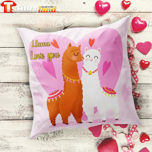 Сатенена Възглавничка "Llama Love"