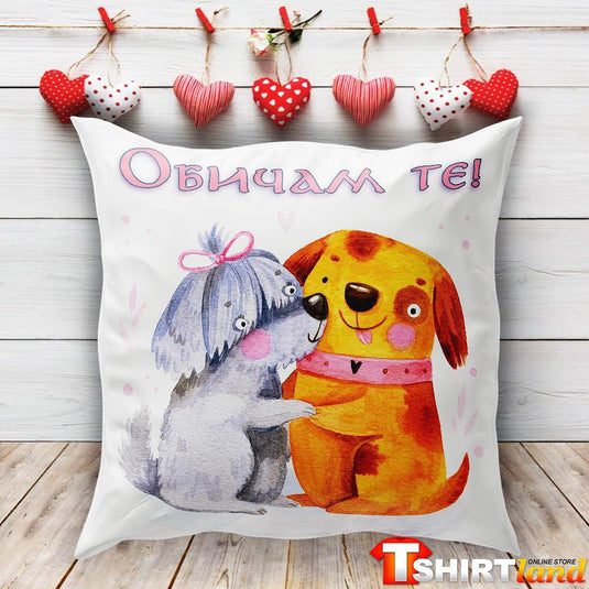 Сатенена Възглавничка "Puppy Love"