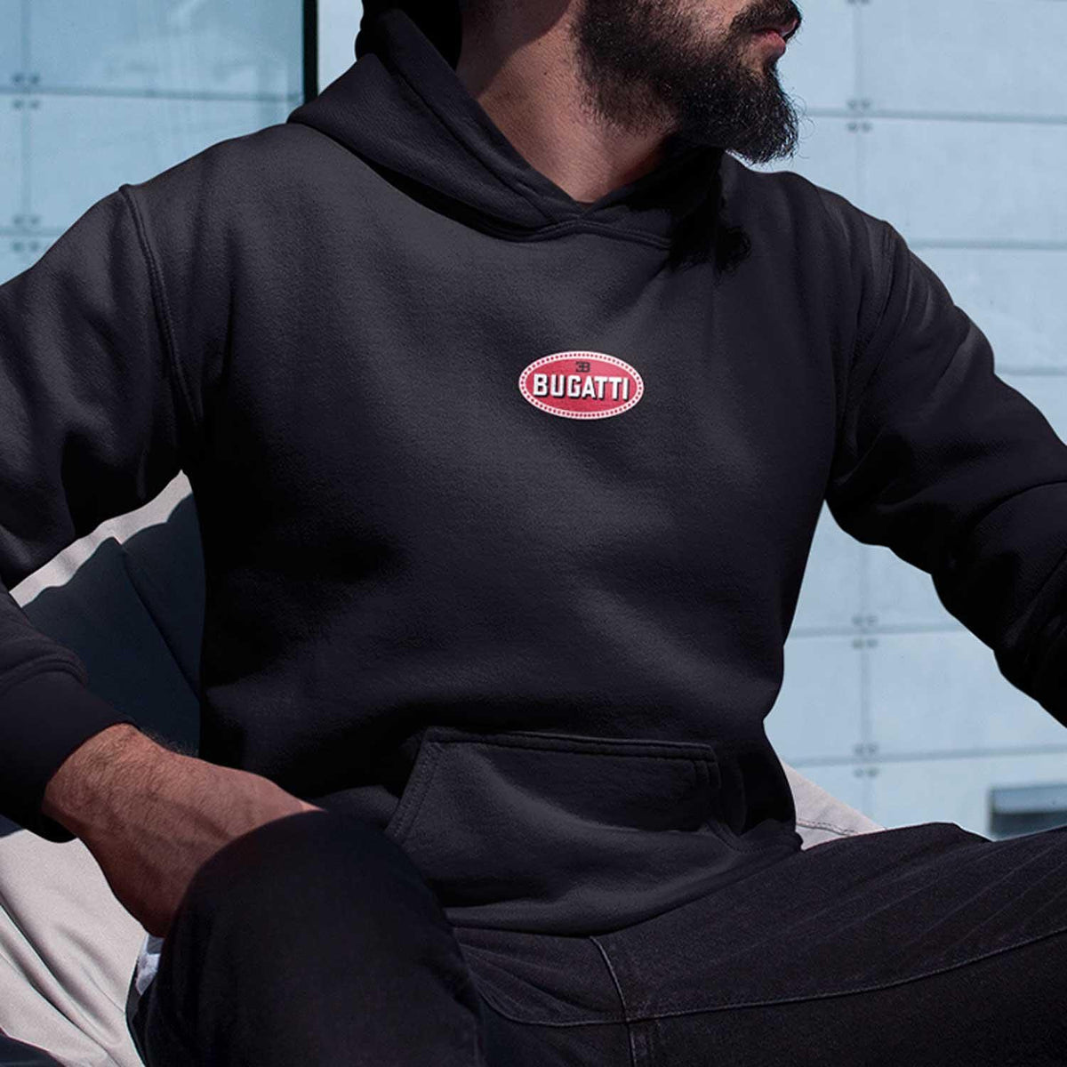 Hoodie BUGATTI RED LOGO