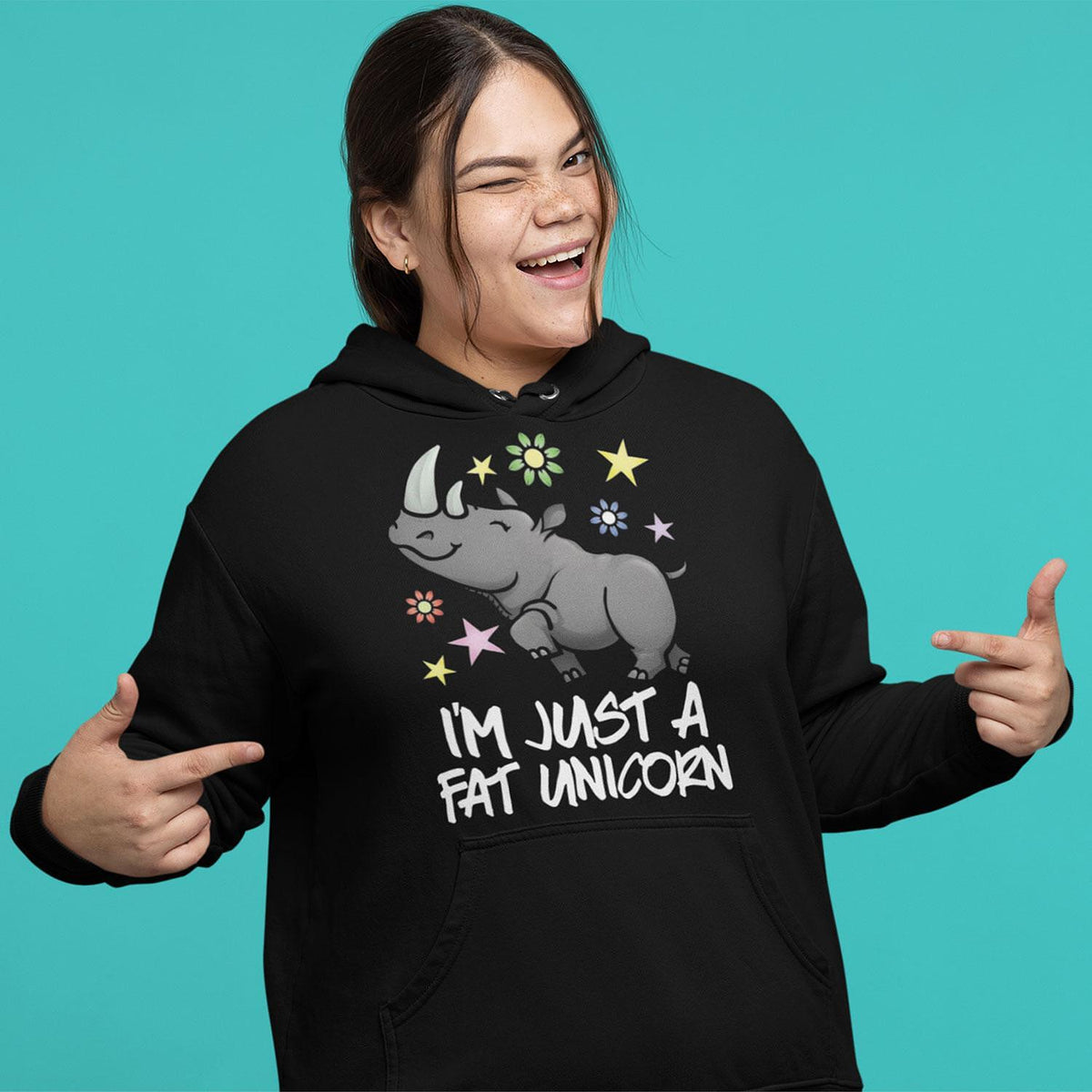 Hoodie Rhino Unicorn