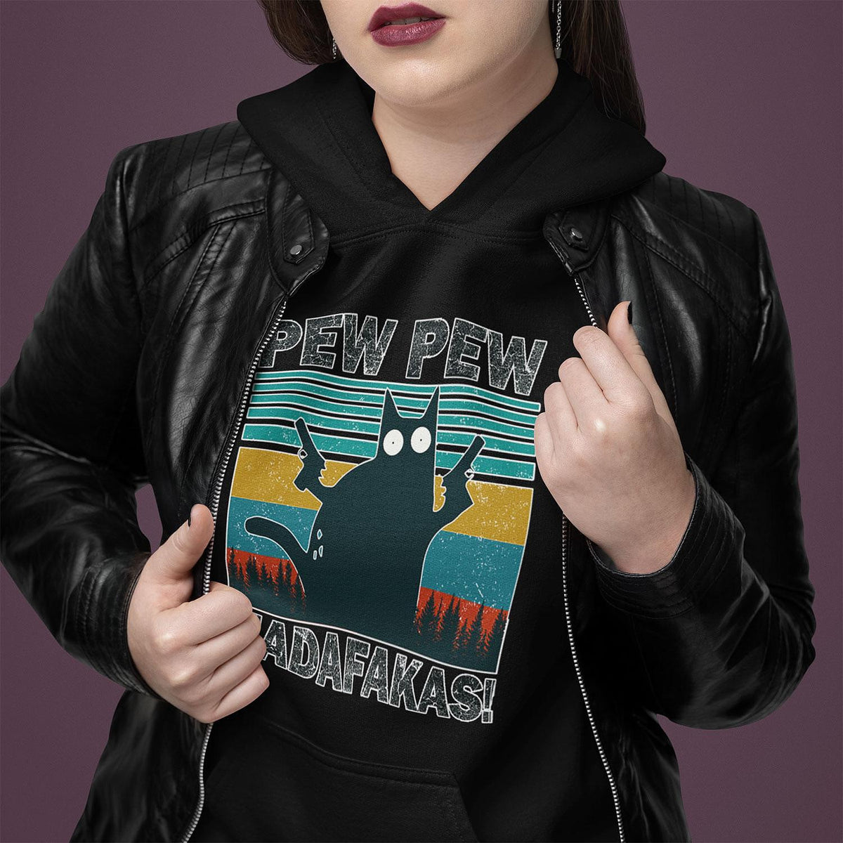 Pew Pew Cat Hoodie
